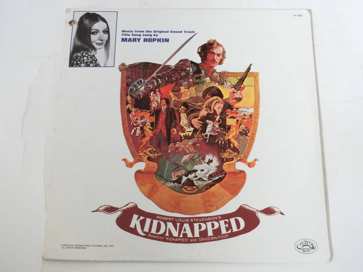 Kidnapped LPレコード オリジナル・サウンドトラック サントラ US盤 A-1042 ロイ・バッド メリー・ホプキン パンチ穴の画像1