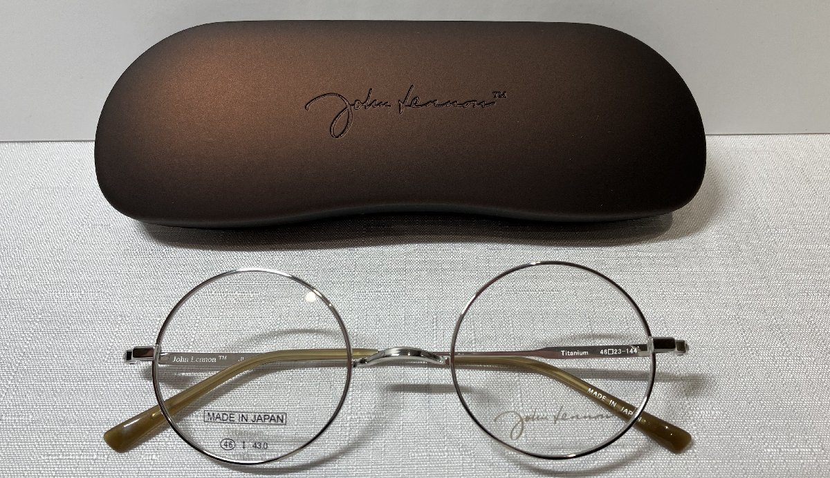 【1円から】【新品未使用】おしゃれな丸メガネ ケース付き John Lennon JL-1100　眼鏡　めがね_画像2