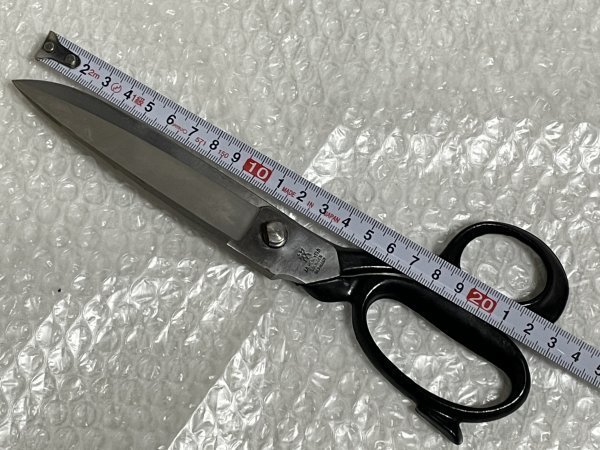 J.A.HENCKELS SOLINGEN GERMANY scissors 全長 約235mm ドイツ製 ゾーリンゲン ヘンケルス 裁ちばさみ 裁ち鋏 ラシャ切 洋裁 手芸 ■ 松552の画像10