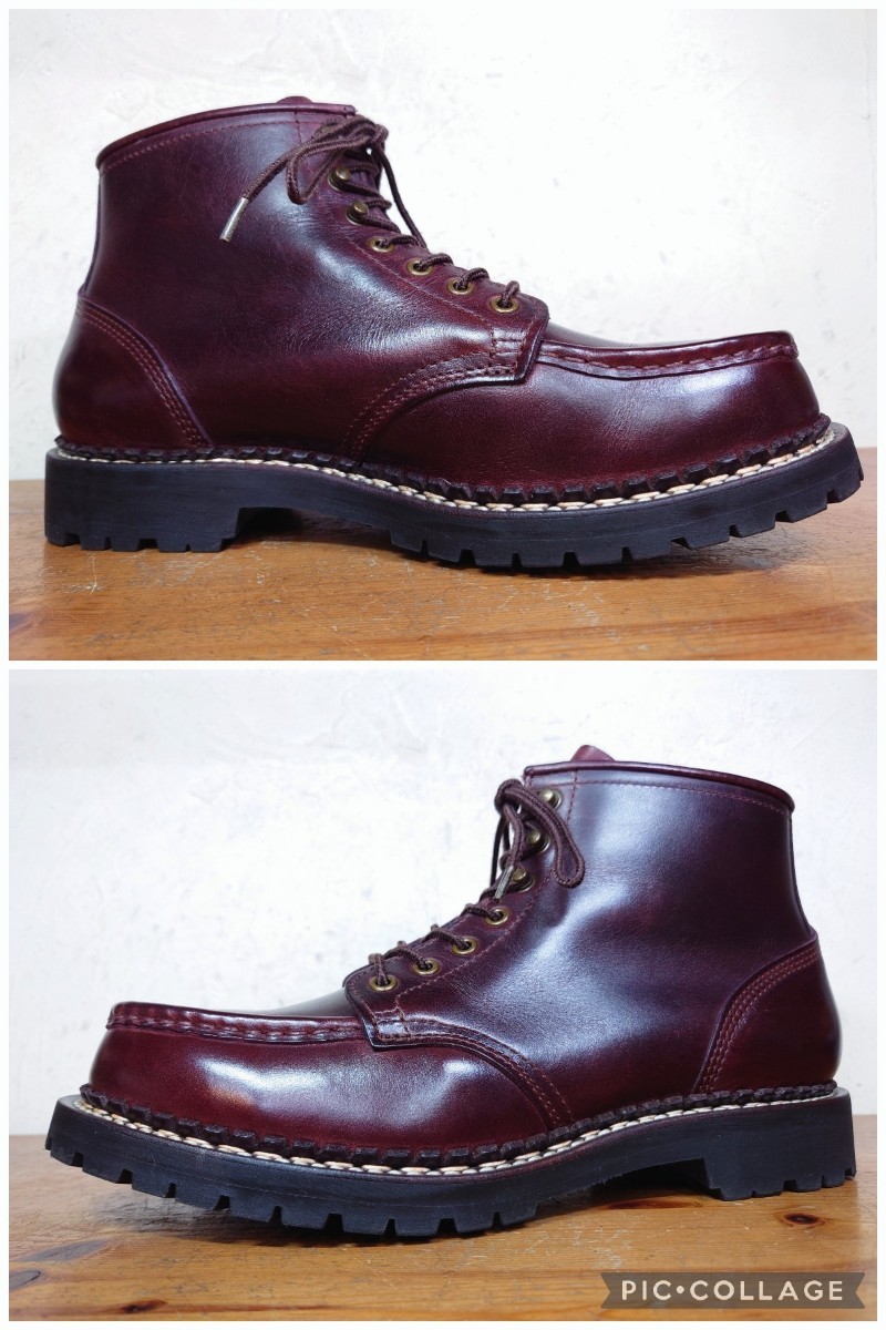 【数回履き程度/クロムエクセル】日本製 安藤製靴 FUNCTION PULSE OR5 モックトゥ ブーツ 28cm ブラウン 茶/danner redwingの画像2