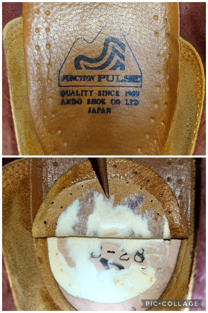 【数回履き程度/クロムエクセル】日本製 安藤製靴 FUNCTION PULSE OR5 モックトゥ ブーツ 28cm ブラウン 茶/danner redwingの画像9