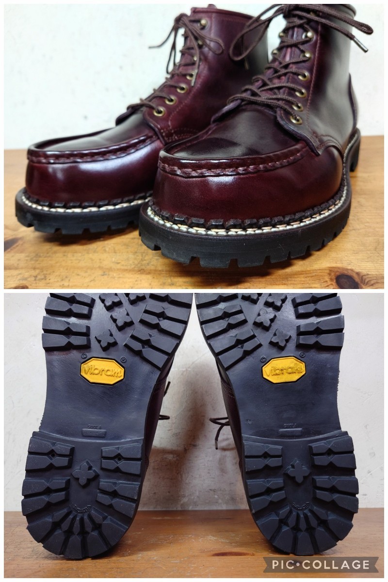 【数回履き程度/クロムエクセル】日本製 安藤製靴 FUNCTION PULSE OR5 モックトゥ ブーツ 28cm ブラウン 茶/danner redwingの画像8