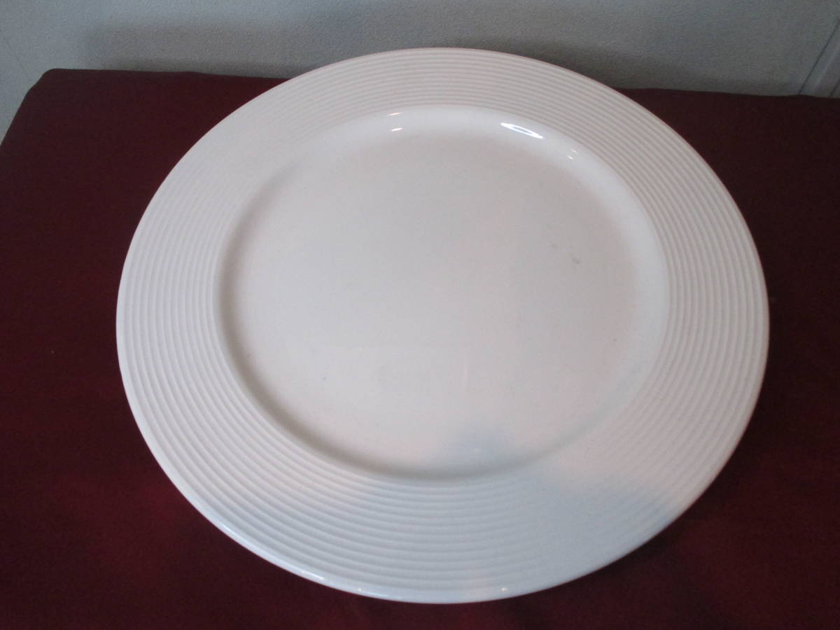 ★ホワイトプレート イタリア製 大皿 Pler 1 ITALY 外径31.3×2㎝ 重さ900㌘ 希少品の画像4