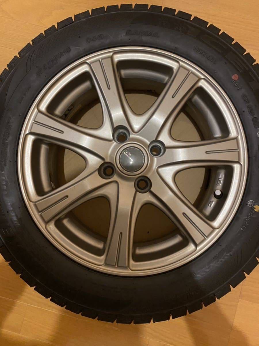 ★★KENDAスタッドレス　4本セット　175-65R15 6J PCD100 4H ET43ハブ径約60 冬タイヤ　KR36ケンダ　バリ山　スイフト　MINI 等R50★★_画像3