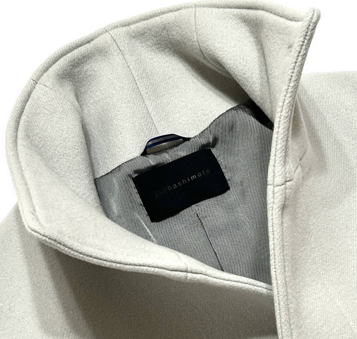 LEON掲載 定価9 4万 junhashimoto STAND COLLAR COAT 5 グレー LEON掲載 定価9 4万 junhashimoto STAND COLLAR COAT 5 グレー