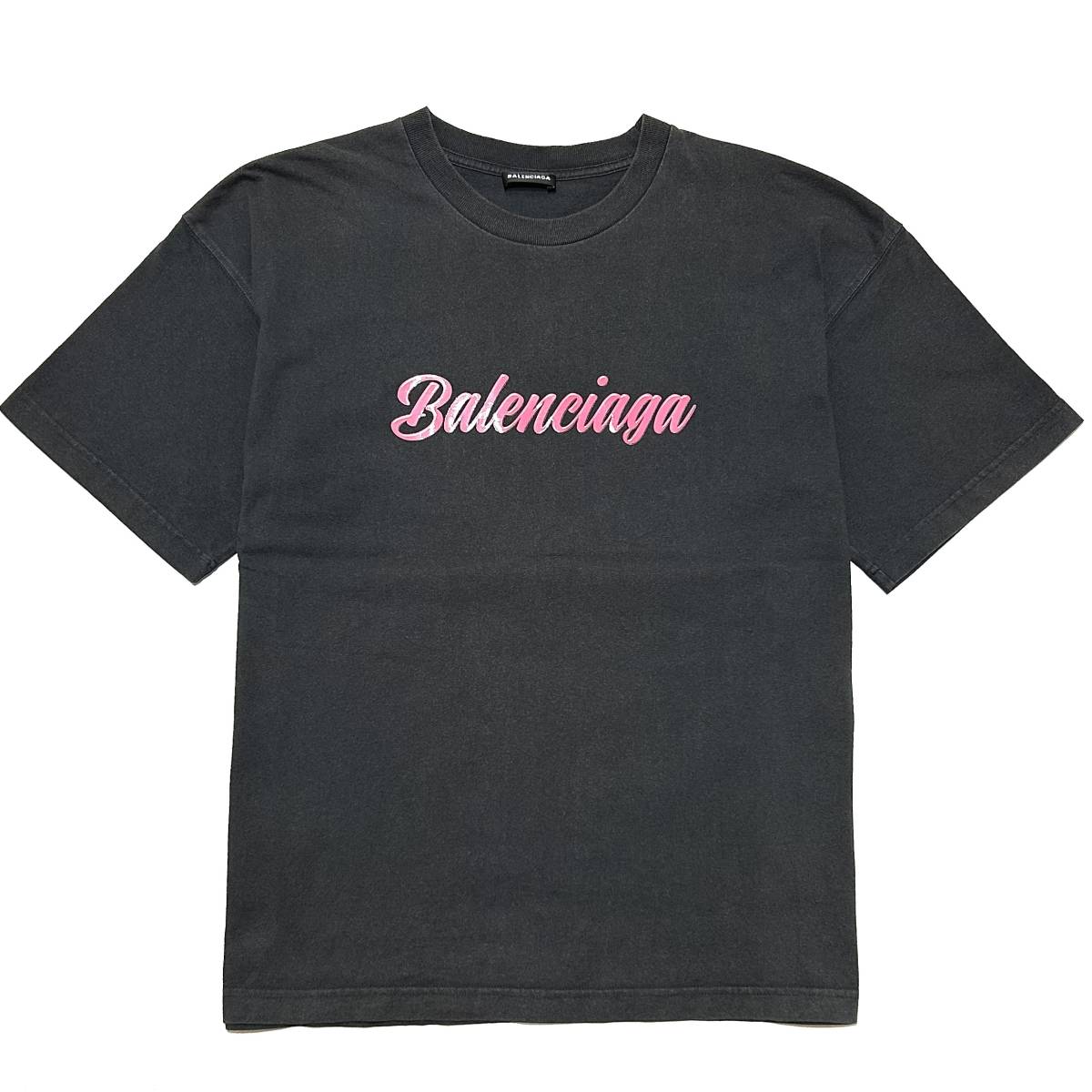 国内正規品 定価9.8万 BALENCIAGA Logo-printed T-shirt Mサイズ ロゴプリントオーバーサイズTシャツ 男女兼用 バレンシアガ