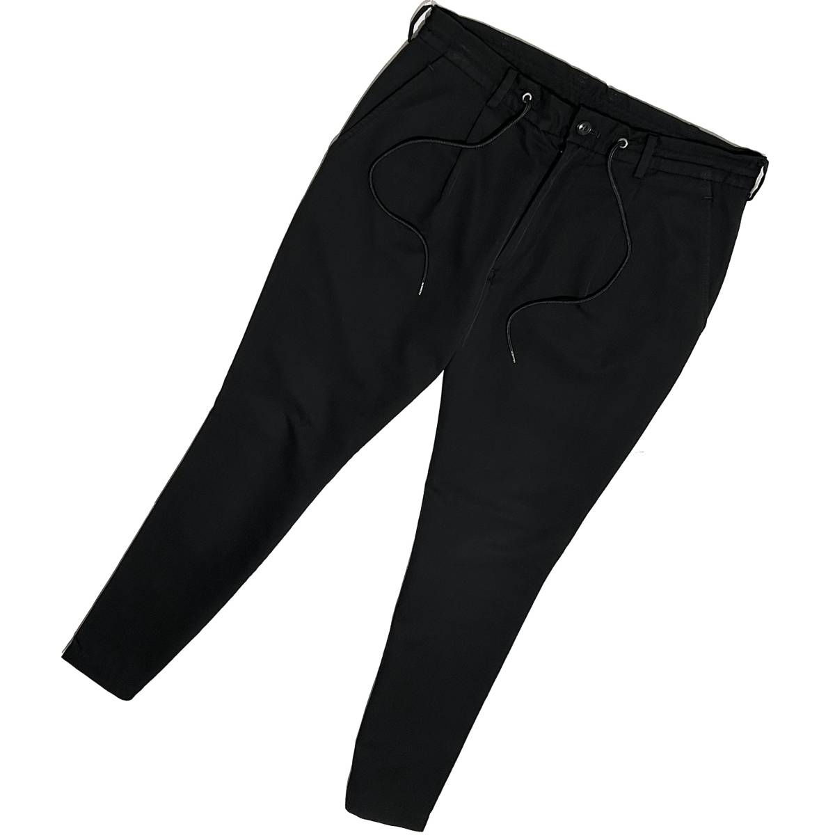  обычная цена 3.5 десять тысяч junhashimoto STRETCH WOOL EASY TUCK PANTS 2 чёрный Jun - si Moto стрейч шерсть легкий tuck брюки akm wjk 1piu