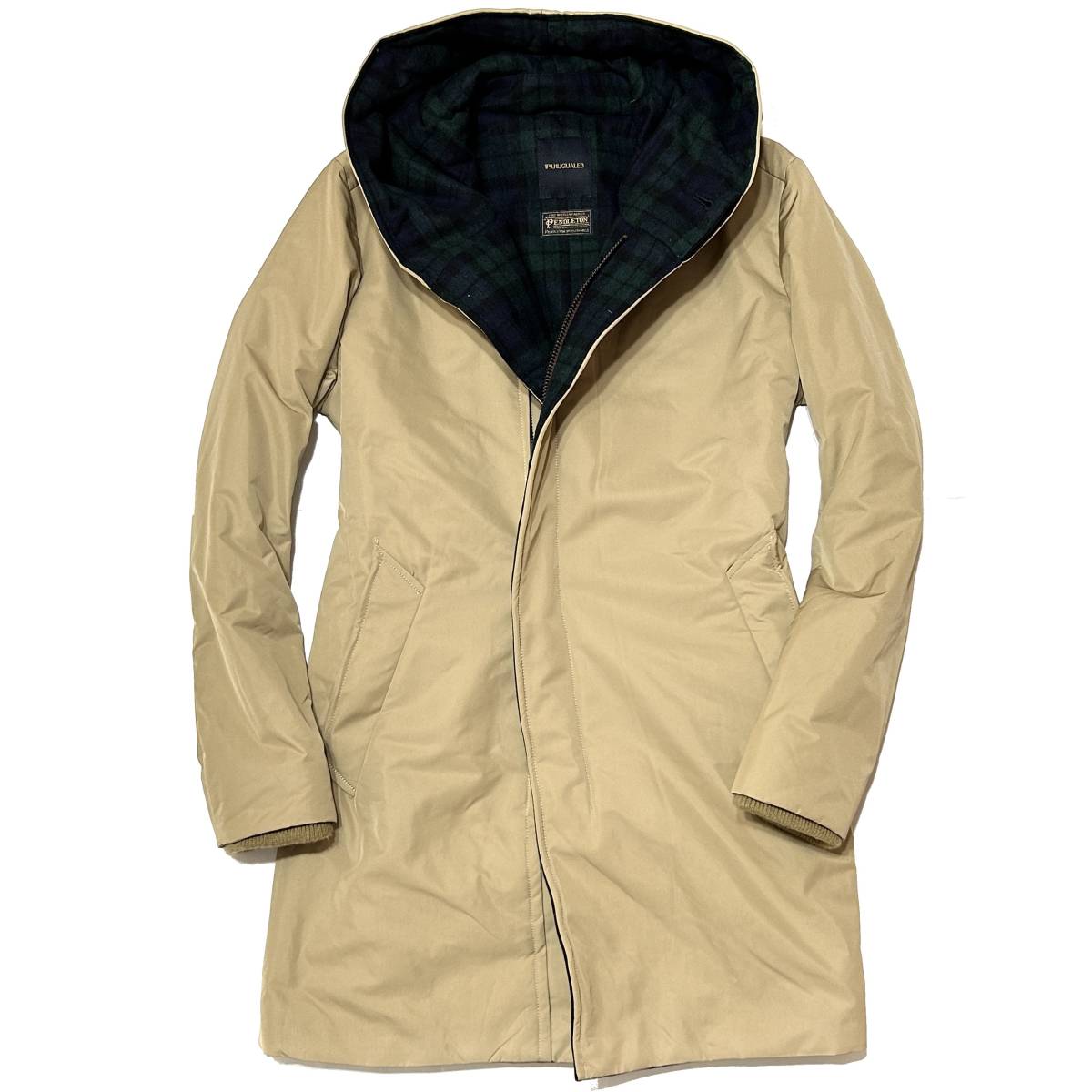 定価14 6万 1piu1uguale3 x PENDLETON ZIP HOODED WRAP COAT Ⅴ 定価14 6万 1piu1uguale3 x PENDLETON ZIP HOODED WRAP COAT Ⅴ