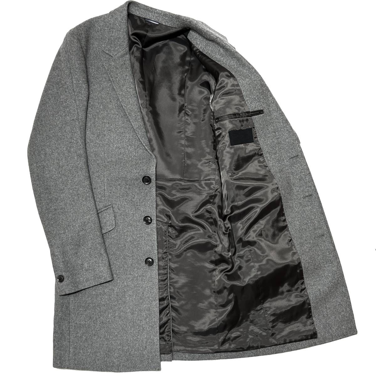 定価9 4万 junhashimoto WOOL FLANNEL 3D CHESTER COAT 3 グレー 定価9 4万 junhashimoto WOOL FLANNEL 3D CHESTER COAT 3 グレー