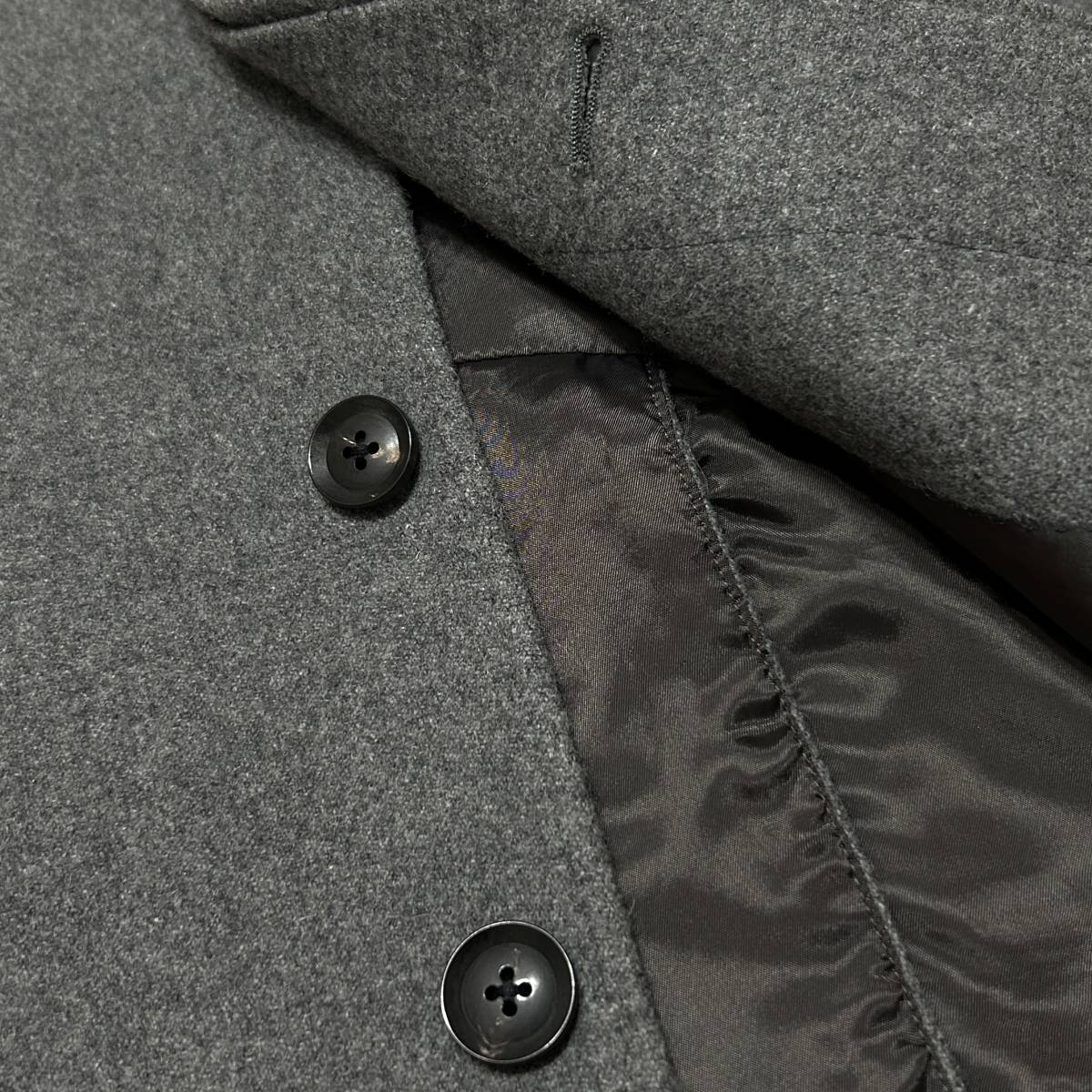 定価9 4万 junhashimoto WOOL FLANNEL 3D CHESTER COAT 3 グレー 定価9 4万 junhashimoto WOOL FLANNEL 3D CHESTER COAT 3 グレー