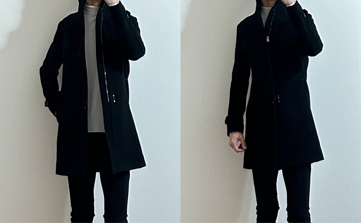 別注品 定価10万 junhashimoto STAND COLLAR ZIP COAT 2 黒 別注品 定価10万 junhashimoto STAND COLLAR ZIP COAT 2 黒