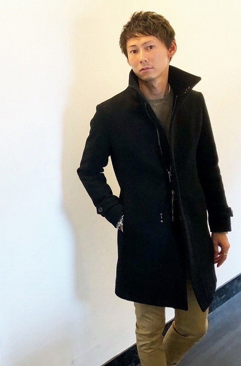 別注品 定価10万 junhashimoto STAND COLLAR ZIP COAT 2 黒 別注品 定価10万 junhashimoto STAND COLLAR ZIP COAT 2 黒