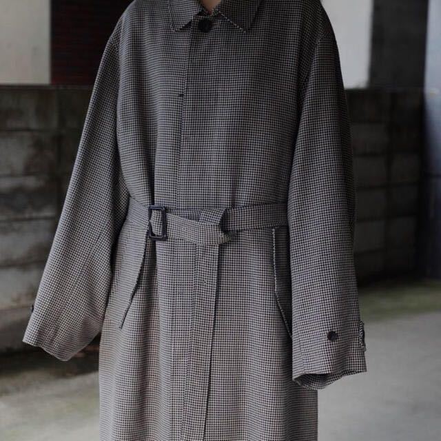 定価10 7万 stein OVER SLEEVE FOUNDATION COAT Gun club check 定価10 7万 stein OVER SLEEVE FOUNDATION COAT Gun club check