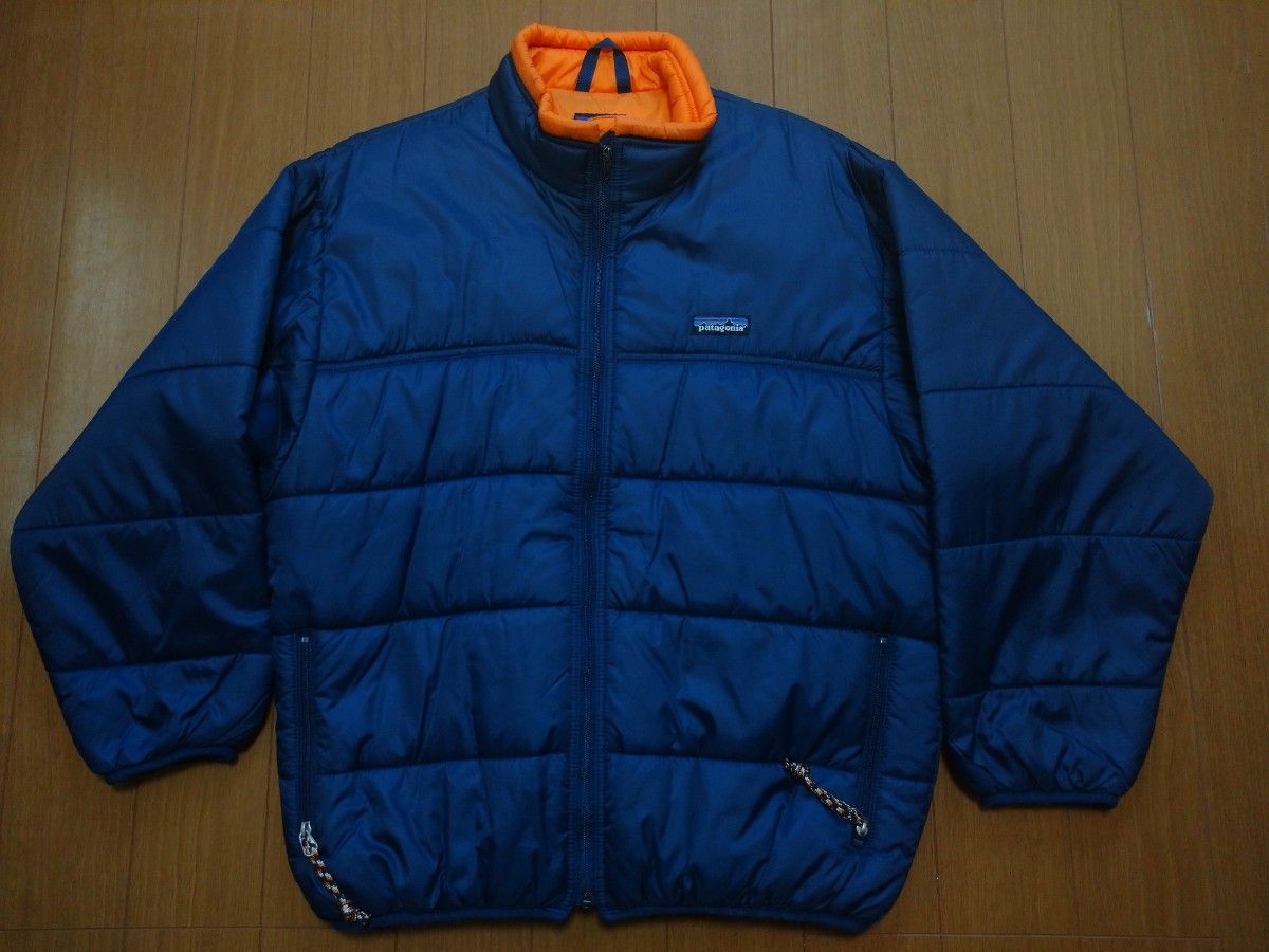 patagonia パタゴニア ファイヤーボール kidsサイズ14 XL 65876 ネイビー×オレンジ 1999年USA製 紺