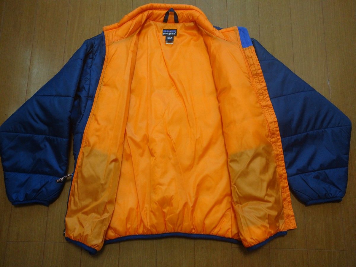 patagonia パタゴニア ファイヤーボール kidsサイズ14 XL 65876 ネイビー×オレンジ 1999年USA製 紺