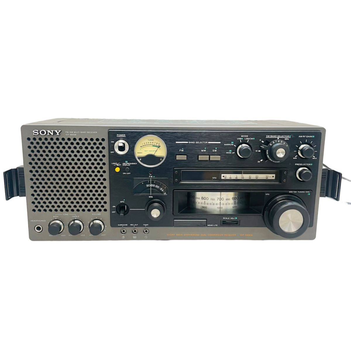 B6-04)SONY Sony ICF-6800A FM/MW/SW 31 band multiband receiver radio original box attaching present condition goods 