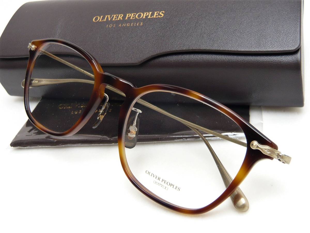 新品★オリバーピープルズ メガネ OV5371D 1007 ブラウン系 フレーム OLIVER PEOPLES 正規品 専用ケース付 希少 人気モデル _模様(柄)の出方は違います