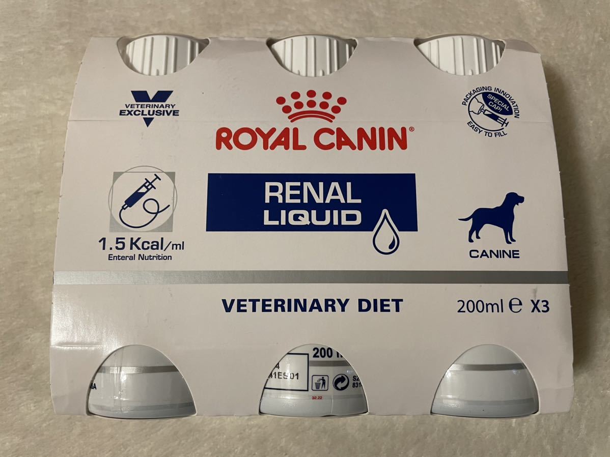 ロイヤルカナン　リキッド　犬用　腎臓サポート　200ml×3本　ミルク_画像1