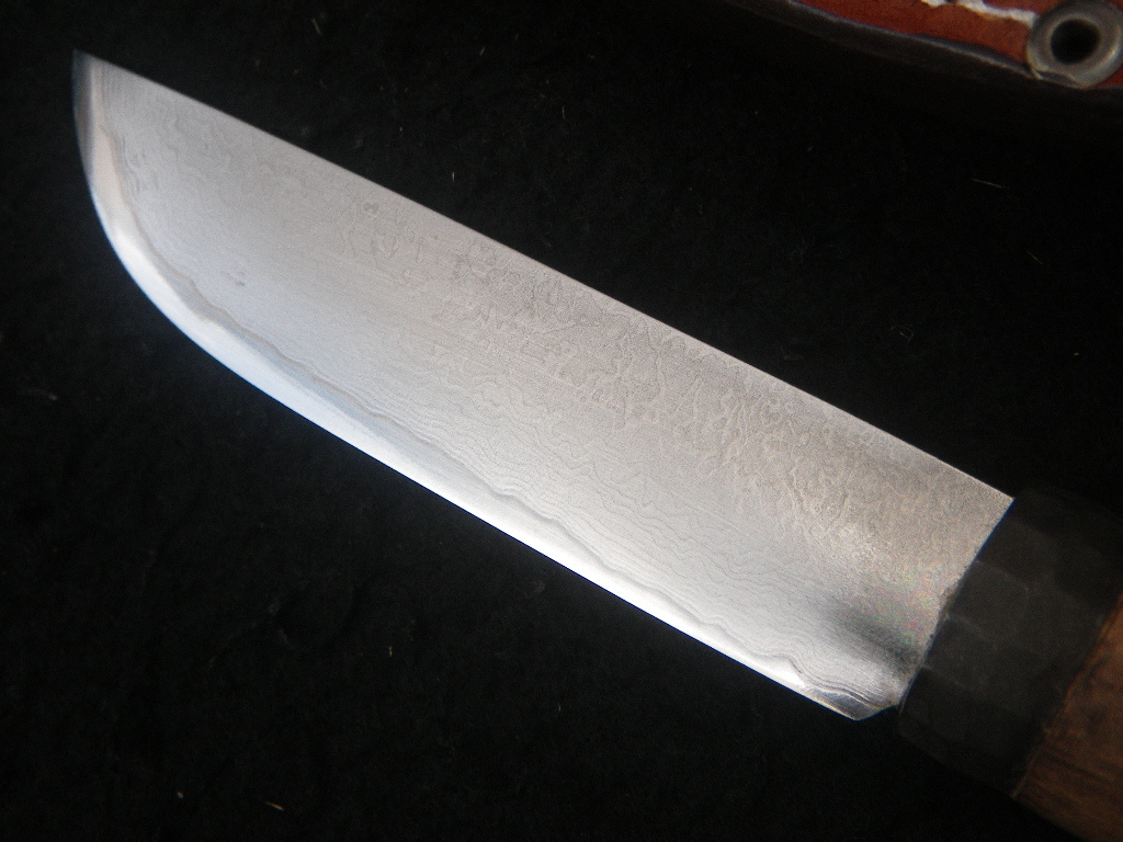 119g 剣鉈 墨流し Damascus 渓流鉈 和式ナイフ 小鉈 ブッシュ 119g 剣鉈 墨流し Damascus 渓流鉈 和式ナイフ 小鉈 ブッシュ
