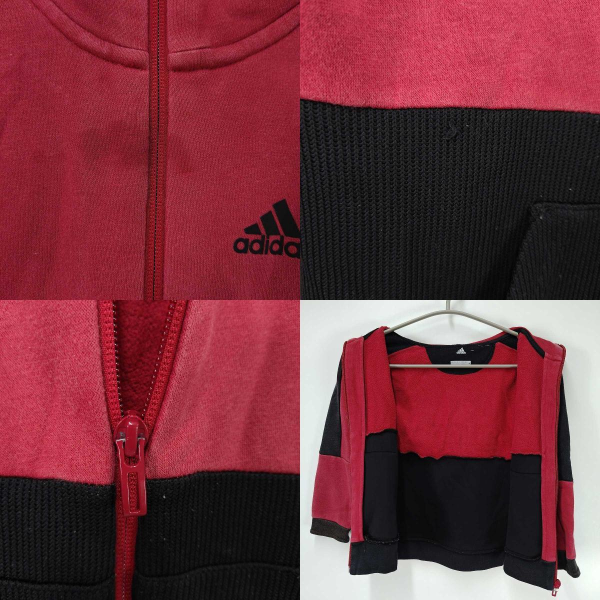 [ used ][4 point set ] Adidas Zip jersey jacket tops Under Armor cap 120-140 Kids Junior 
