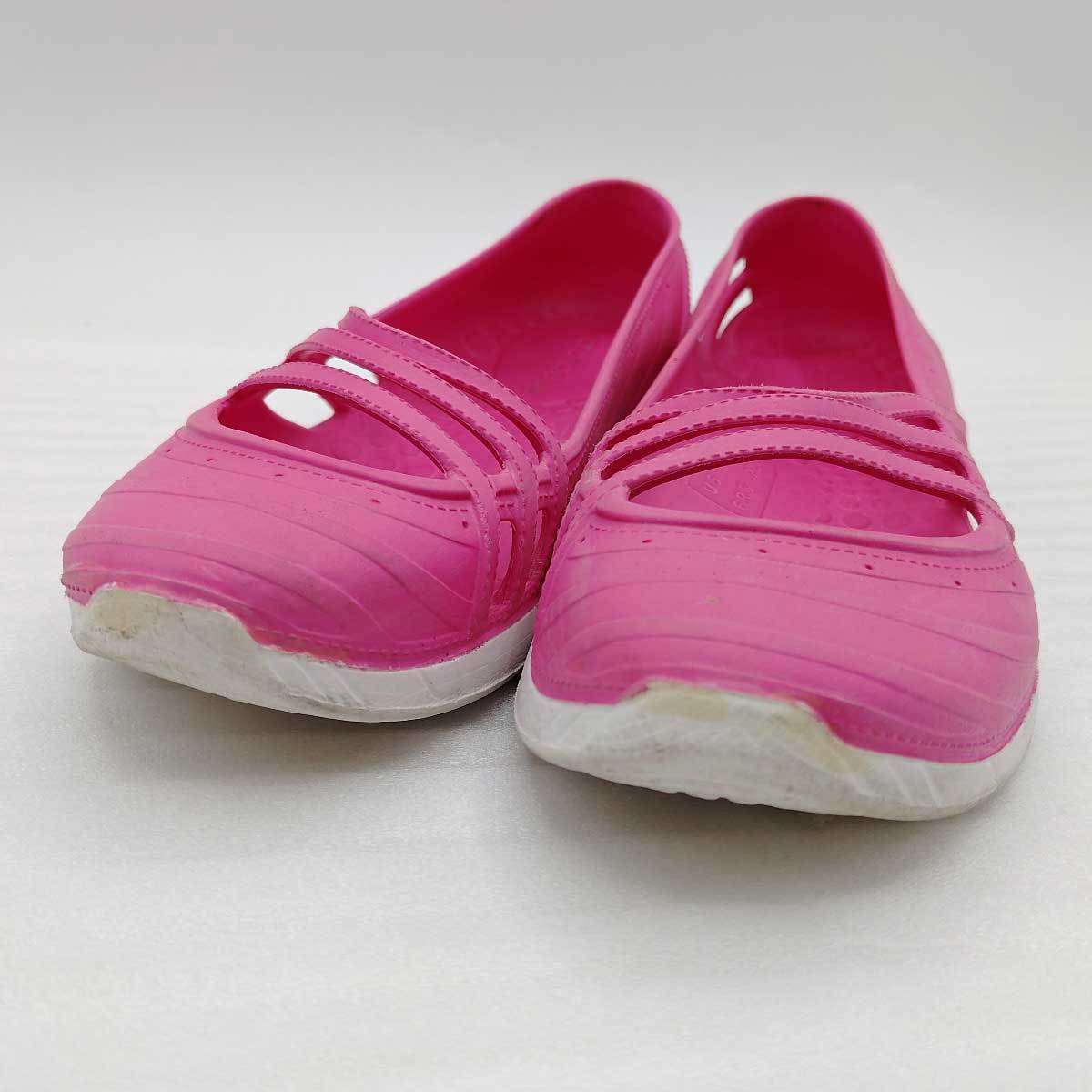 [ б/у ] Adidas плоская обувь легкий уличная обувь море 24.5cm Pink Lady -sADIDAS