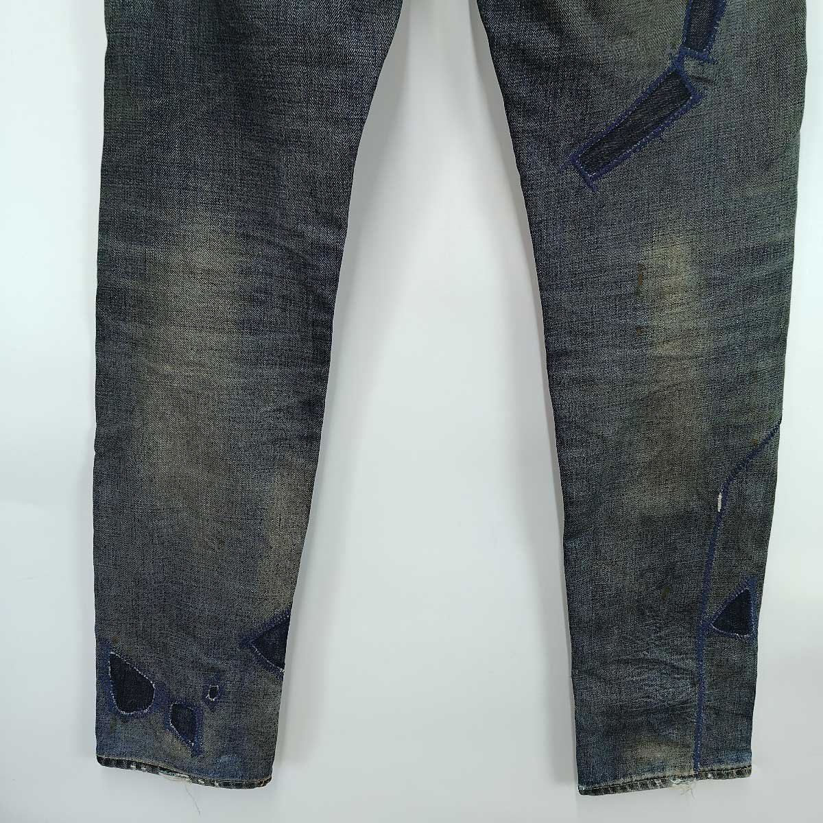 【中古】ラルフローレン デニム アンド サプライ ダメージ加工 デニムパンツ ジーンズ スリム W30 Denim & Supply Ralph Lauren メンズ_画像8