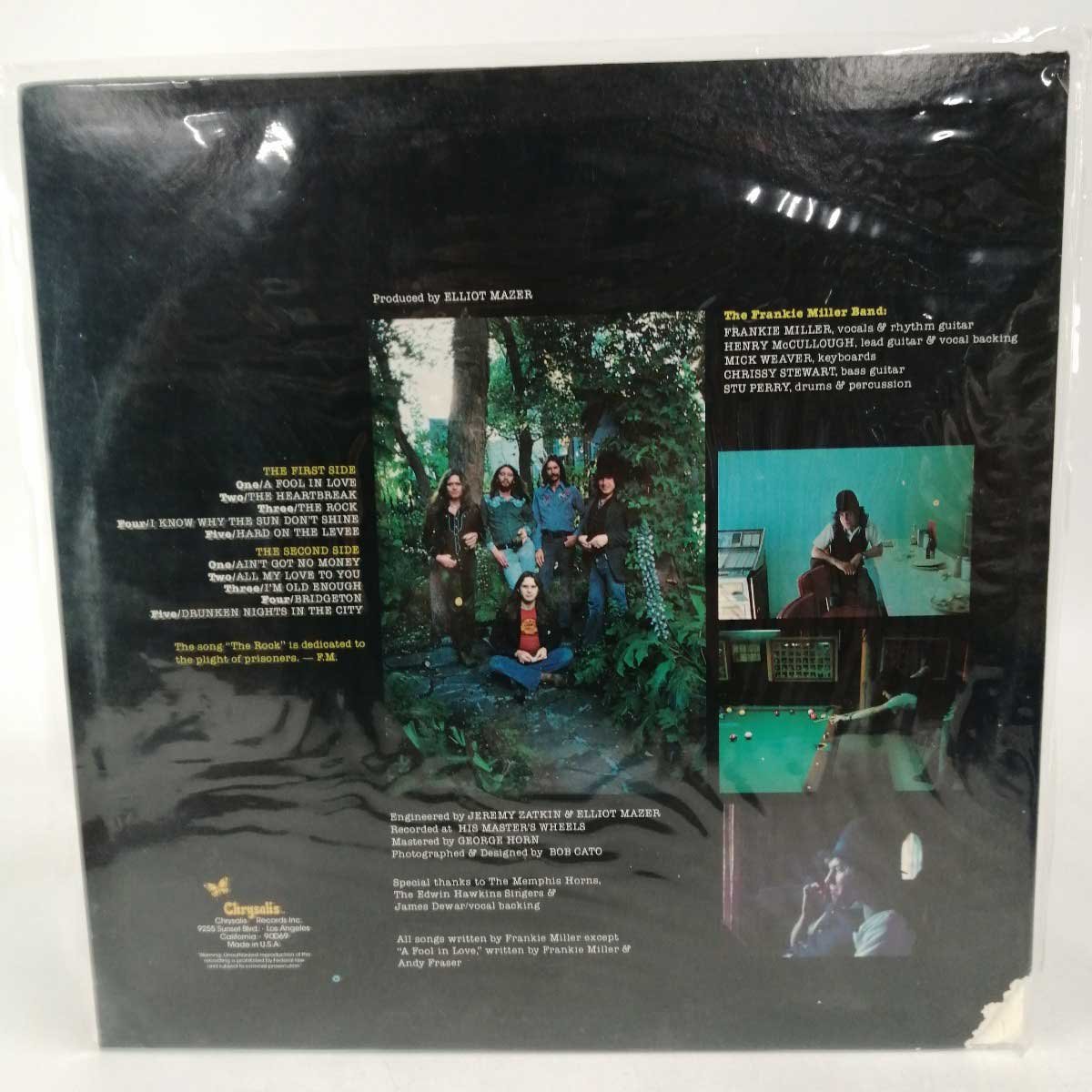 【中古】LP FRANKIE MILLER BAND THE ROCK フランキー・ミラー ザ・ロック レコード_画像2