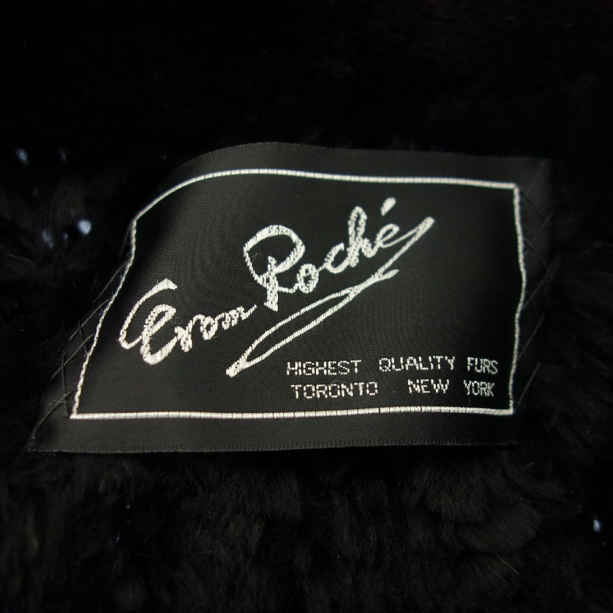 1円スタート★中古◆エロ? ロシェ ヌートリア セミロングコート レディース ブラック Erom Roche【AFF21】_画像7