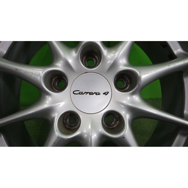 ポルシェ 993等に◆Carrera 4 純正アルミホイール 17x7J/9J 5穴 130 +50/+55 4本SET◆中古 若干の傷,腐食あり◆白石区手渡し可◆5121804J01_画像4