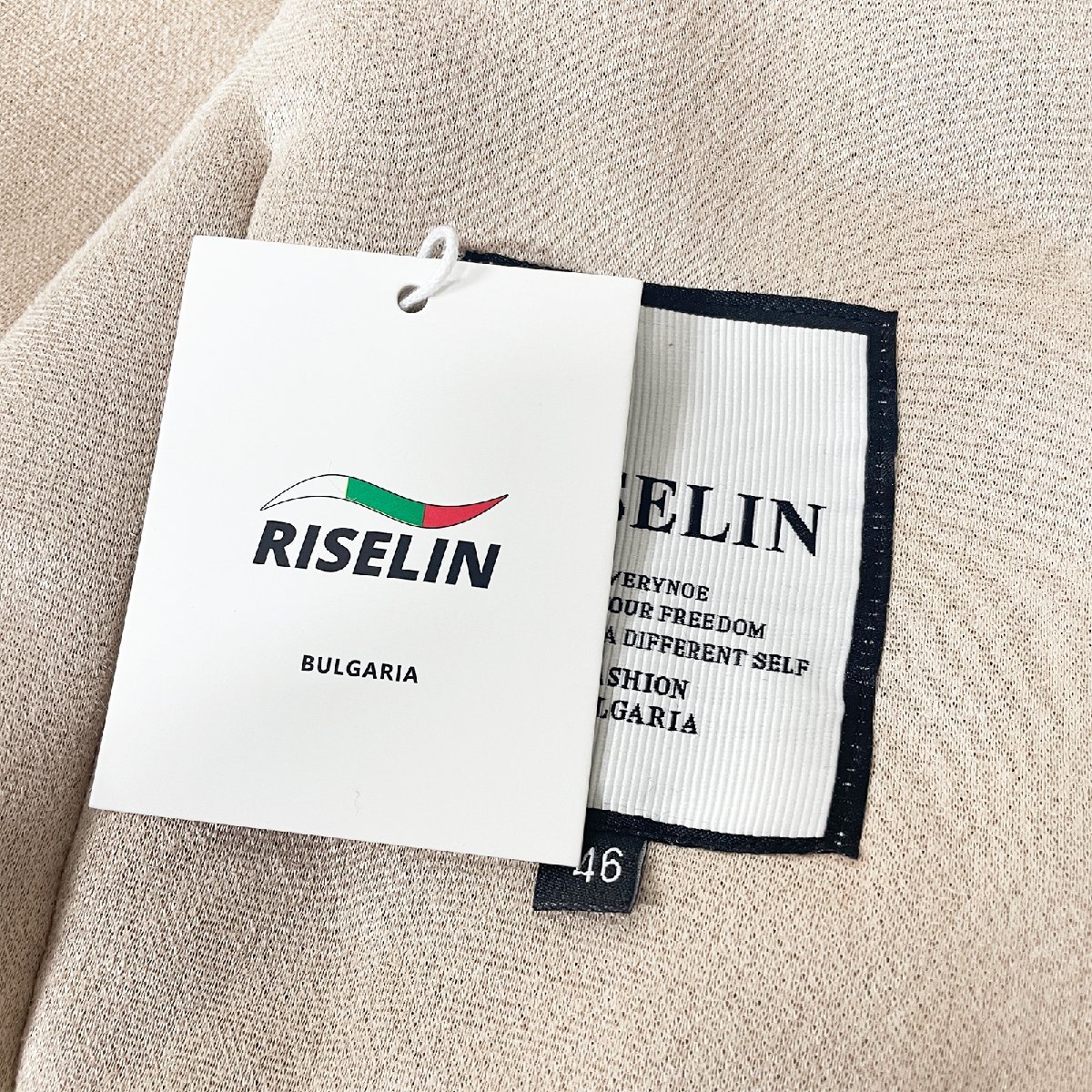 高級ヨーロッパ製※定価8万◆ブルガリア発※RISELIN 高品質カシミヤ/カシミヤ混 ベスト ふわふわ 暖かい 無地 ミニマル 普段着 秋冬 M/46_画像9