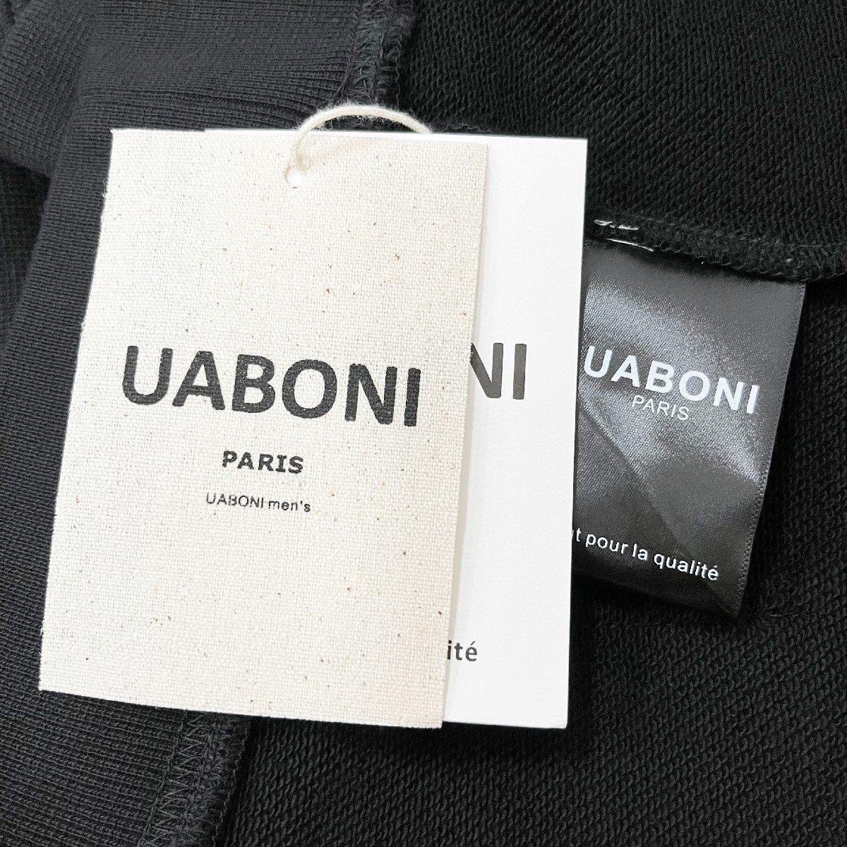 ★★最高級EU製＆定価4万◆UABONI*Paris*パーカー*ユアボニ*パリ発◆コットン100％ シンプル 上質 トレーナー プルオーバー L/48サイズ_画像8