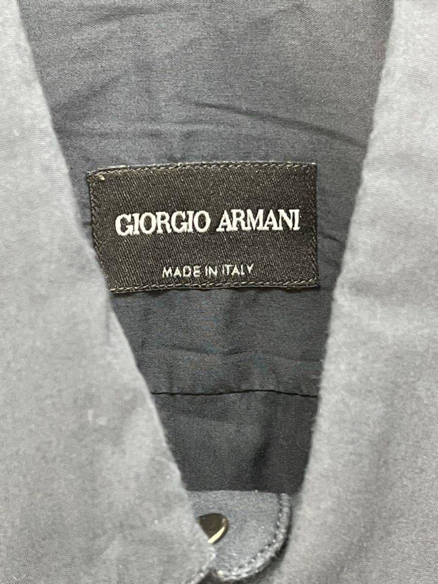 GIORGIO ARMANIjoru geo Armani мужской темный темно-синий рубашка с длинным рукавом 