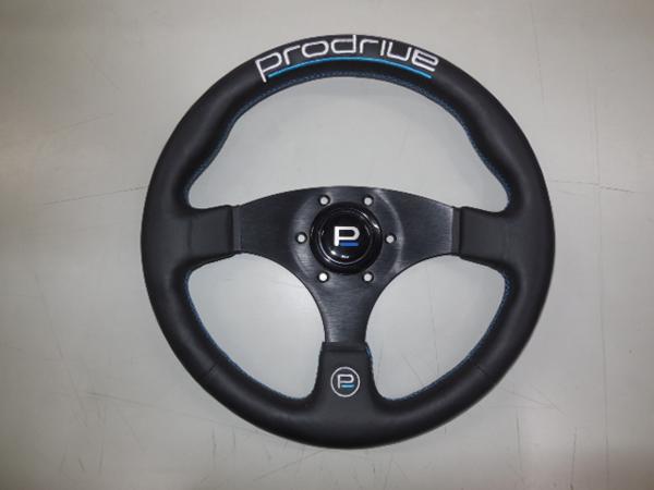 【Prodriveプロショップ】ステアリング レースモデル 32.5Φ フラット レザー PD257 送料別途_画像1