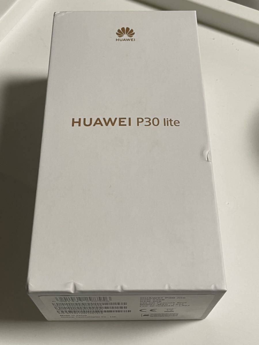 新品未使用品simフリー Huawei P30 lite ピーコックブルー MAR-LX2J スマートフォン P73_画像4