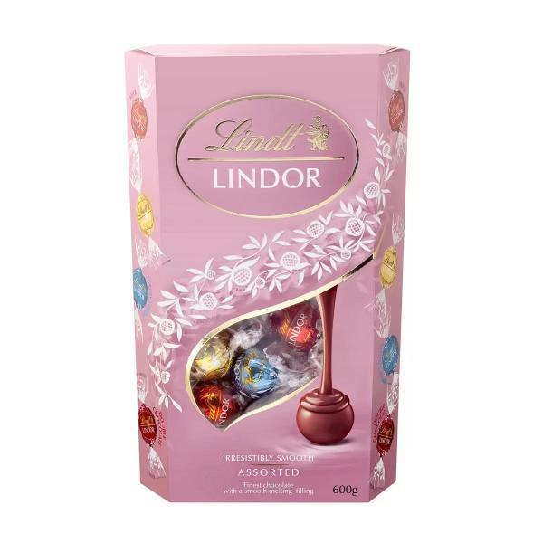 リンツ リンドール ピンクアソート コストコ チョコレート4種類アソート 詰め合わせ 個包装 600ｇ Lindt_画像1
