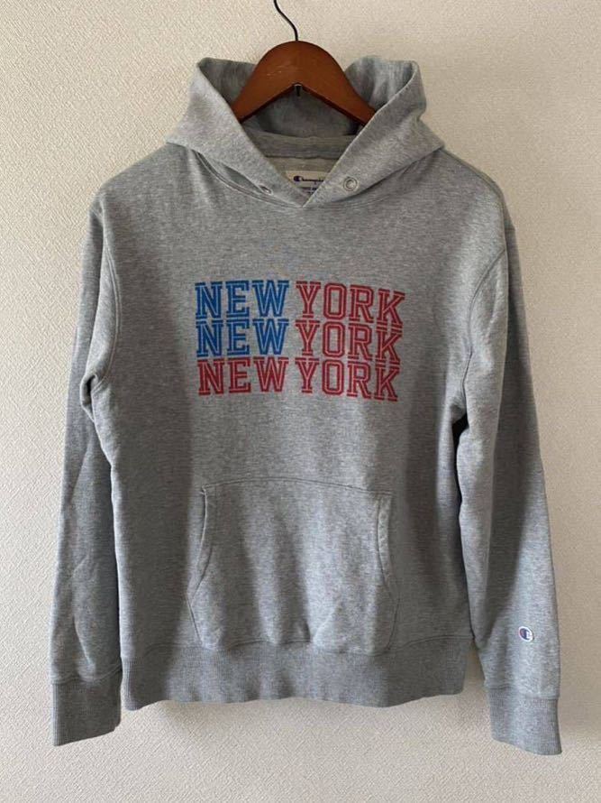 美品！Champion スウェットパーカー NEW YORK チャンピオン パーカー_画像2