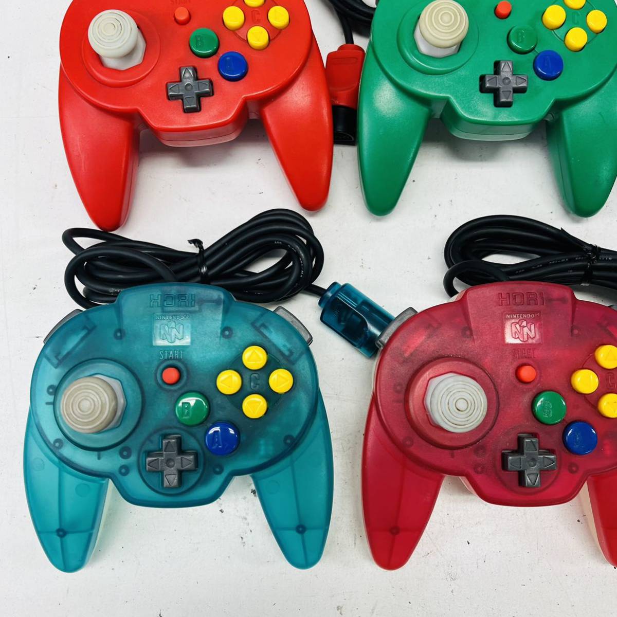 ☆1円～☆ ホリパッドミニ64 本体 まとめて 9個 セット NINTENDO64 ゲームキューブ コントローラー まとめ売り HORI PAD MINI N64 ロクヨン_画像2