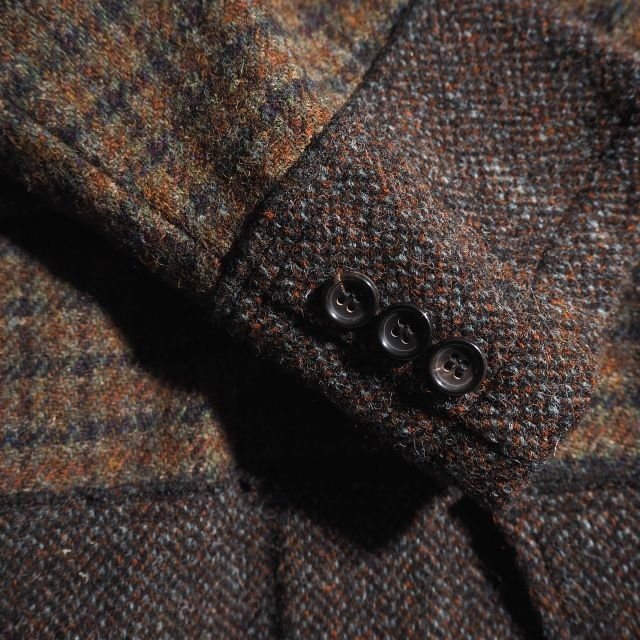 x5441P VCOMME des GARCONS HOMME Comme des Garcons Homme V 07AW switch . tweed tailored jacket Brown check S autumn winter rb mks
