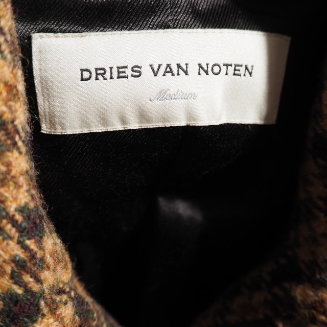 B7787P　▼DRIES VAN NOTEN ドリスヴァンノッテン▼　20AW Lovat ウール ツイード ブルゾン ベージュ チェック M / ジャケット 秋冬 rb mks_画像8