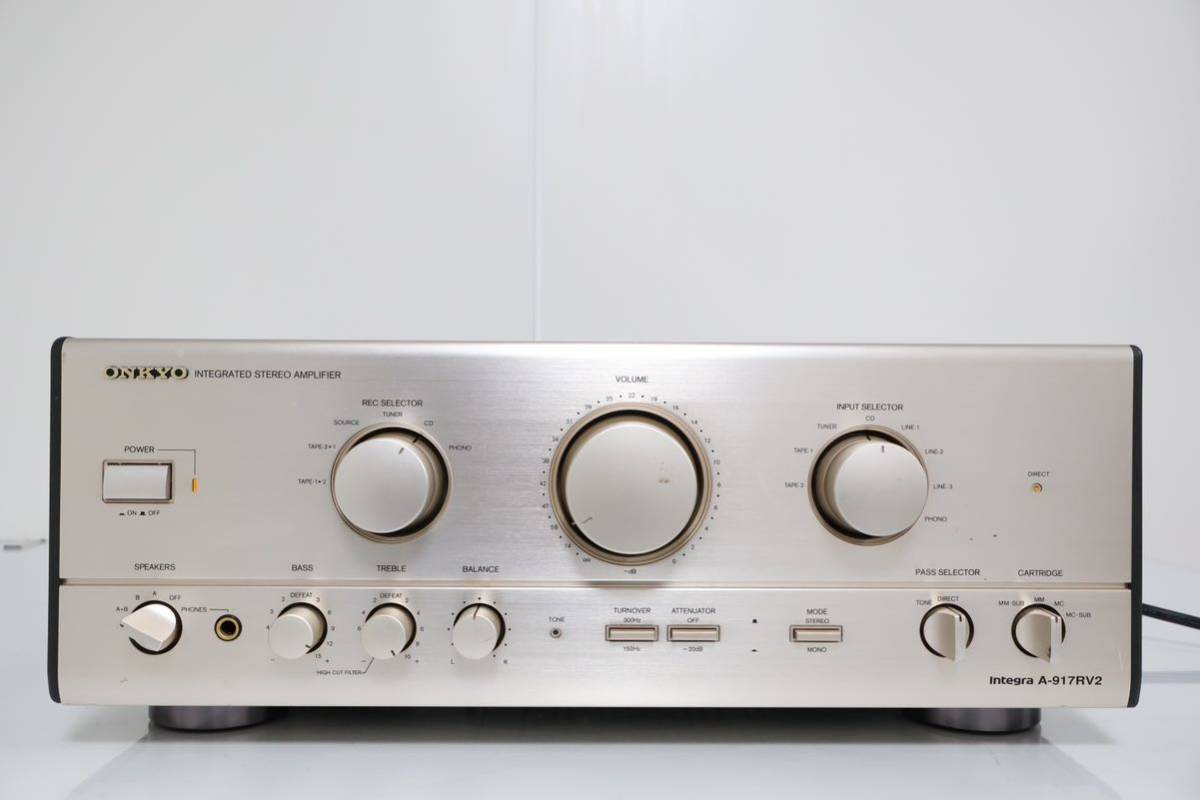 ONKYO オンキョー　Integra A-917RV2 プリメインアンプ 音出し可　手渡し可能_画像1