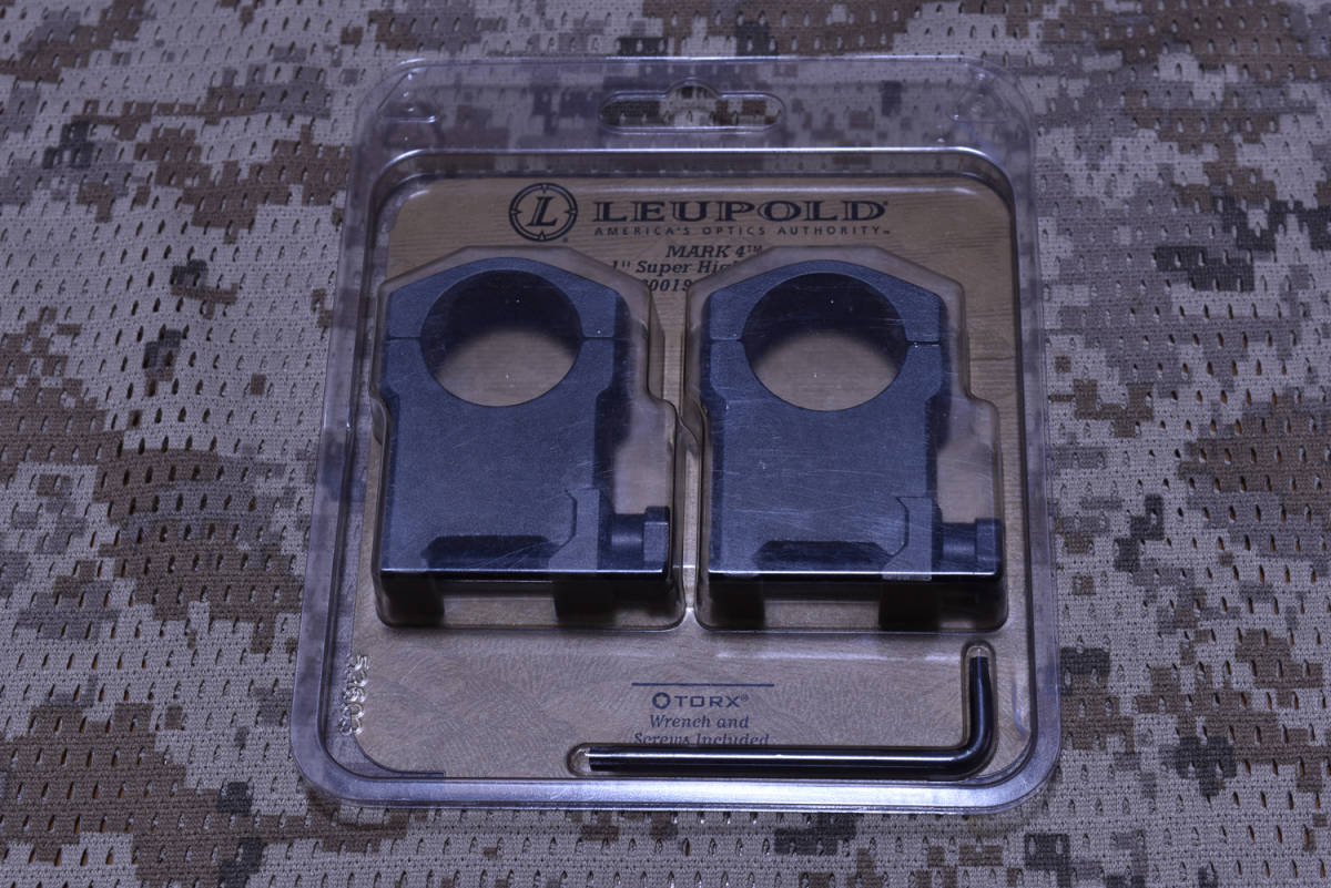 LEUPOLD MARK4 Super High スコープ マウントリング 1inch 20mmレール用 リューポルド_画像1