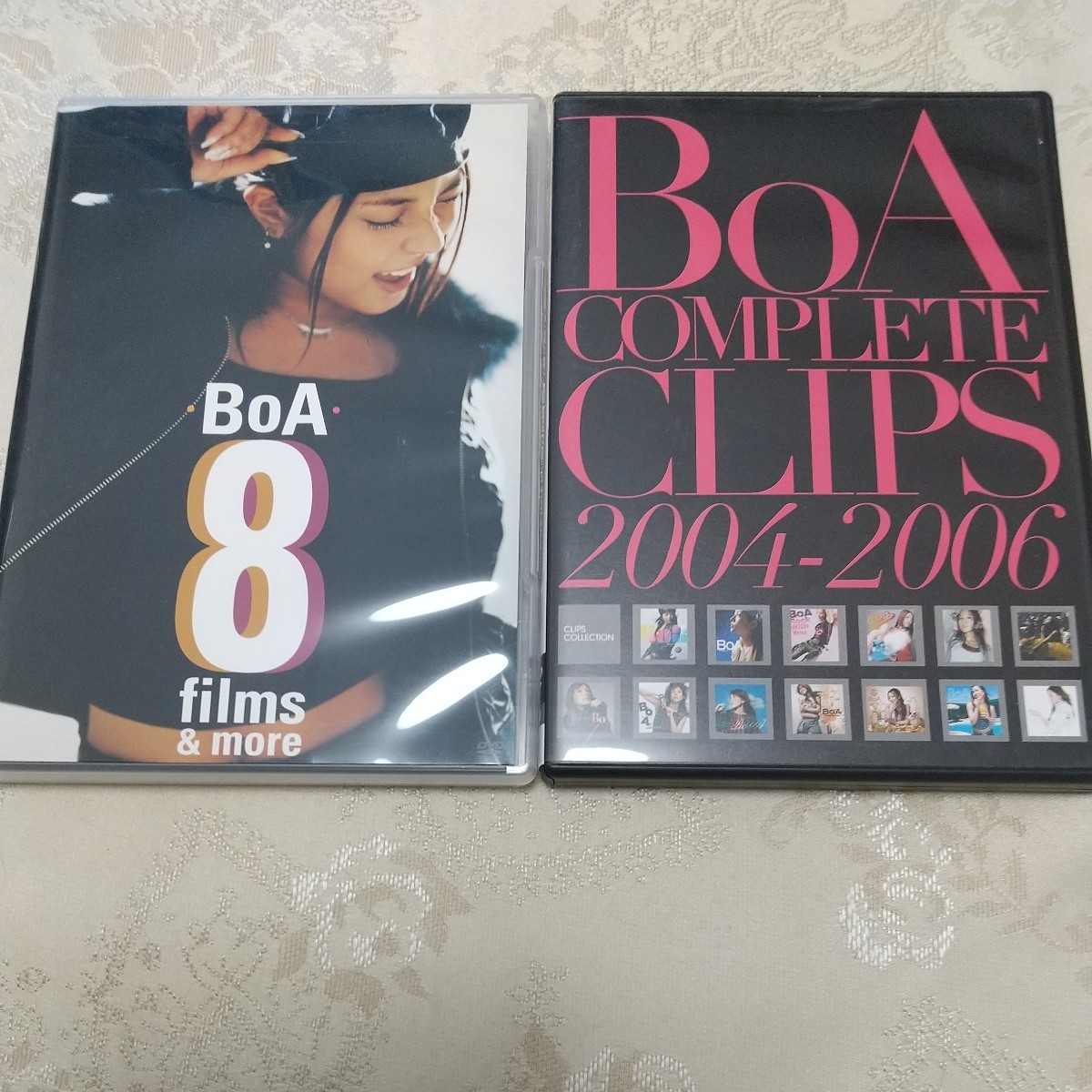 二枚セット価格【ゆうパケット送料無料】８ ｆｉｌｍｓ ａｎｄ ｍｏｒｅ/BoA COMPLETE CLIPS 2004-2006 DVD ボア BOA _画像1