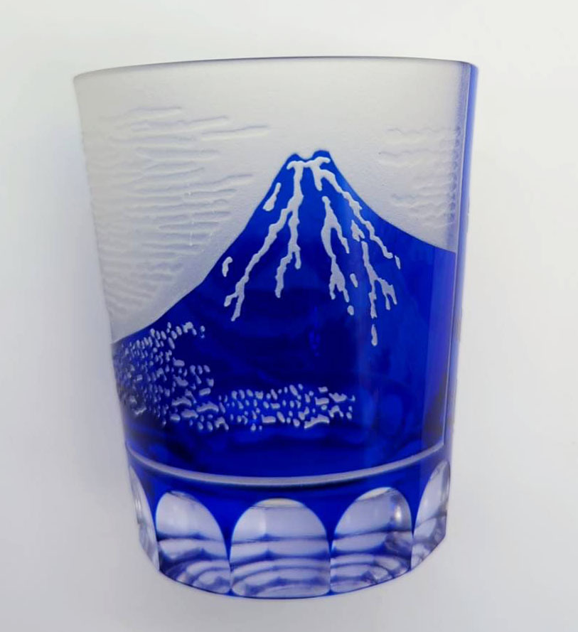 切子グラス　　富士山_画像1