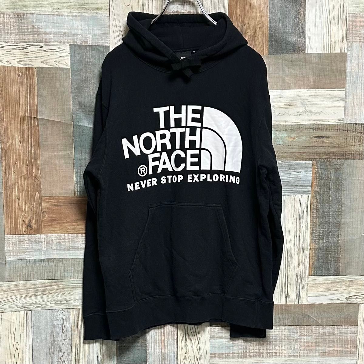 古着 THE NORTH FACE ハーフドームロゴパーカー M 黒 Used