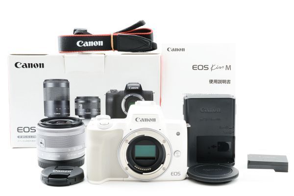 #k122★美品★ Canon キャノン EOS Kiss M EF-M 15-45mm