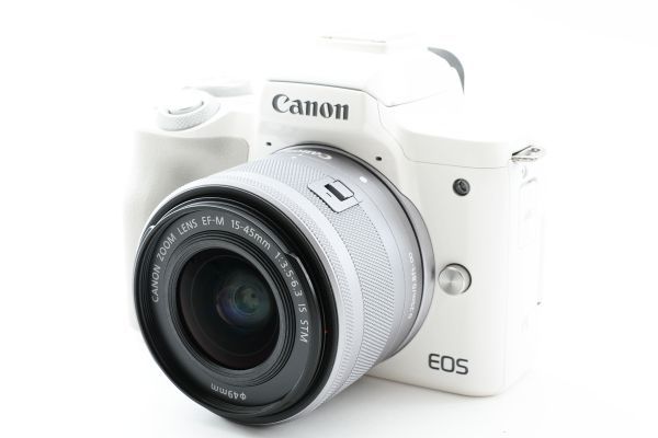 #k91★極上美品★ Canon キャノン EOS Kiss M EF-M 15-45mm 試し撮りのみの画像2