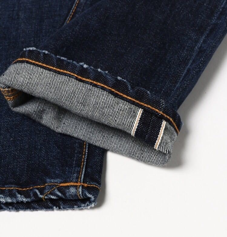【特価】限定商品★NUDIE JEANS★ LEAN DEANセルビッチ加工デニム / CLEAN SELVAGE W30★ヌーディージーンズ イタリア製 定価68040円_画像8