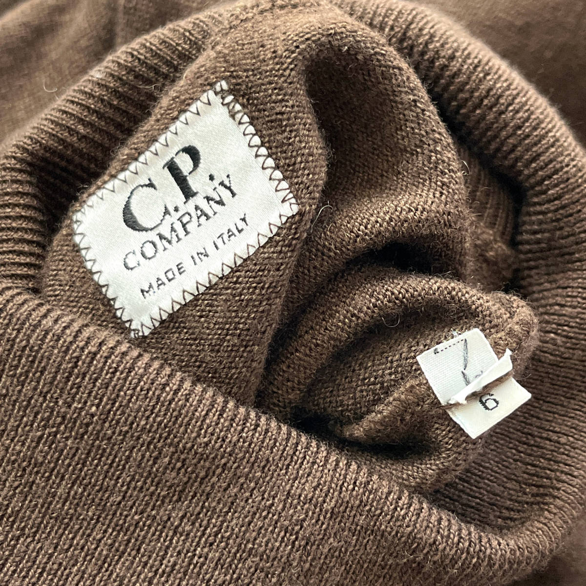 【Vintage】C.P.COMPANY タートルネックニット ブラウン STONE ISLAND ストーンアイランド 2000A/W_画像4