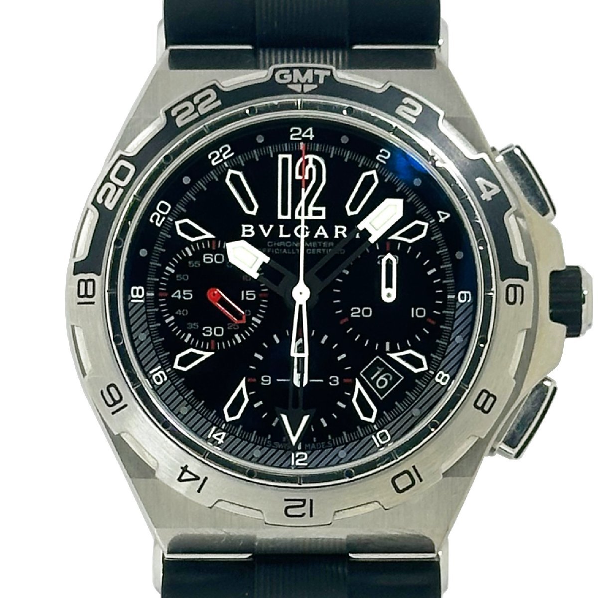 BVLGARI ブルガリ DP45STVCH/GMT Diagono X-Pro Chronograph ディアゴノ クロノグラフ ブラック 自動巻き