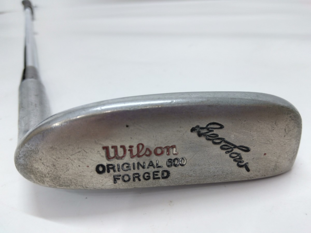 Wilson ウィルソン ORIGINAL 600 FORGED Geo Low パター 希少 オリジナル600フォージドパター スチールシャフト ジョージ・ロー_画像1